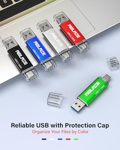 Clé USB C 128 Go ABLAZE pour libérer de l'espace sur smartphone et tablette en voyage