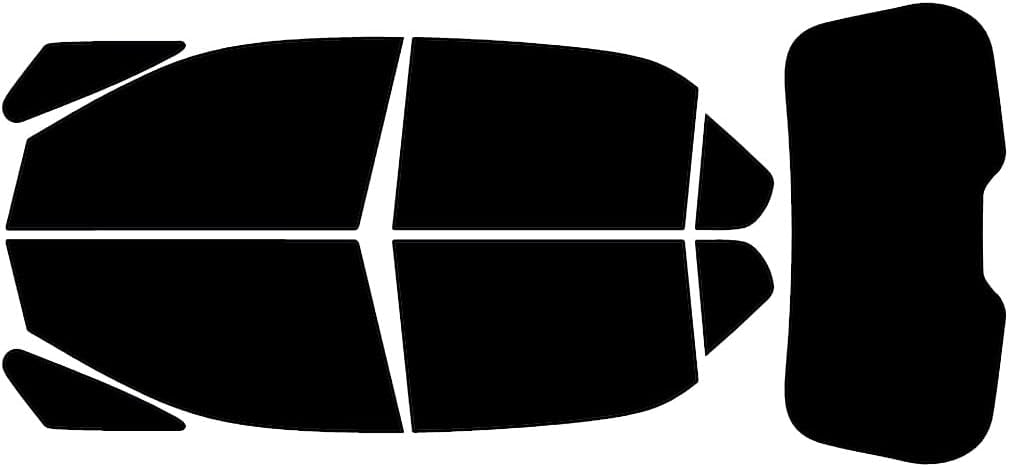 Rvinyl Window Tint Kit Compatible with Chevrolet Equinox 2010-2017 - Black 5% - Single Ply No Bubble Film - Do it Yourself Vehicle Complete Precut Kit