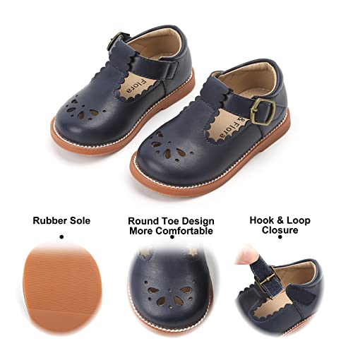 Image of Felix & Flora Toddler Little Girl Mary Jane Dress Shoes - Ballet Flats for Girl Party School Shoes