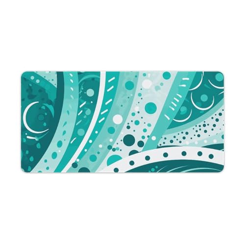 Tapis de souris de bureau turquoise idéal pour organiser et décorer votre espace de télétravail