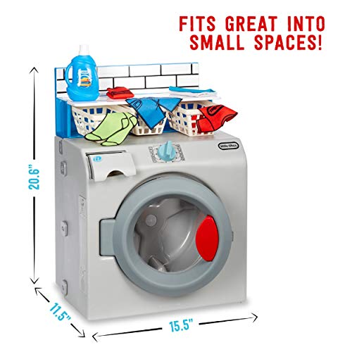 Little Tikes First Washer-Dryer Realistic Pretend Play Appliance for Kids, Multicolor
