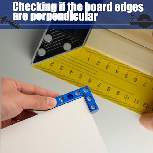 Eiahonen Mini Small Square Center Finder Woodworking 90 Degree Precision Measuring Small Square Tool, Center Finder Woodworking Machinist Square Gauge Mini Layout Marking Tool - Image 5