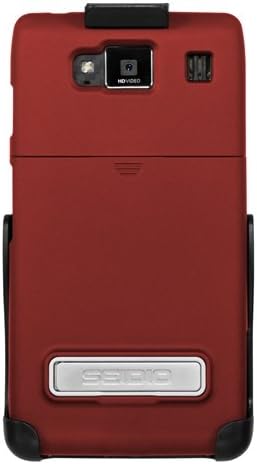 Seidio BD2-HR3MTRXHK-GR Surface Case with Metal Kickstand and Holster Combo for Motorola Droid Razr Maxx HD - Retail Packaging - Garnet Red