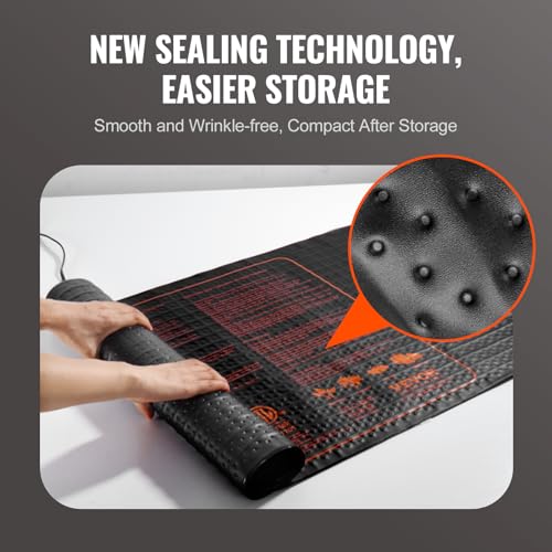 Image of VEVOR 48 inchx 20.75 inch Seedling Heat Mat 1 Pack, MET-Certified, Waterproof, for Indoor Germination, Gardening, Hydroponics, Greenhouse Use
