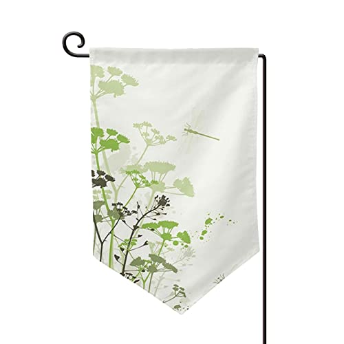 Drapeau de jardin feuillage 12,5x18 cm double face anti-décoloration