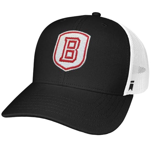 Bradley University Primary Logo Official Collegiate Team Logo Adjustable Snapback Trucker Hat - Unisex for Men and Women, Black