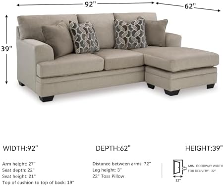 Ashley Furniture Stonemeade Sofa Chaise - Thumbnail 4