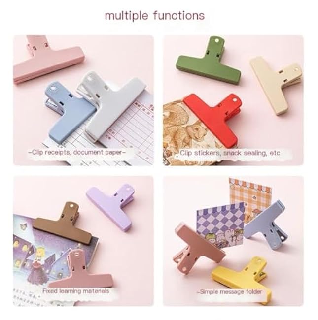 Magnetic Clip for Food Storage Versatile Refrigerator Magnetic Clips Bag Clips with Airtight Seal for Freshness Perfect for Chips and Snacks!£¨brown£©