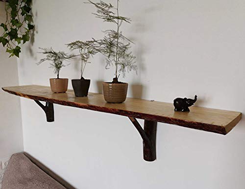 Soporte triangular estantes de madera para organizar su cocina y sala de estar 5