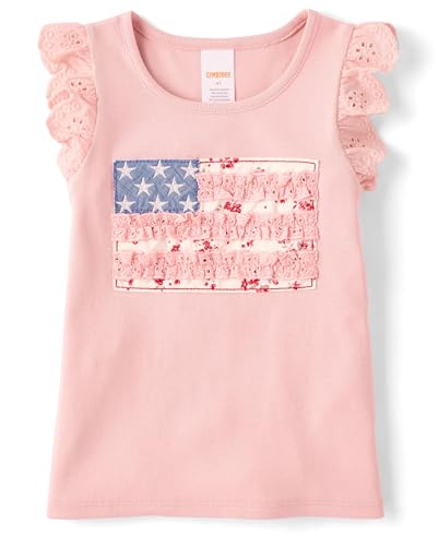 Image of Gymboree Girls' and Toddler Flutter Sleeve T-Shirt