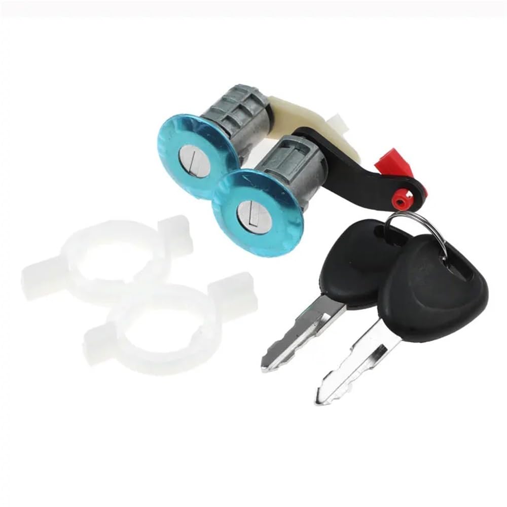 Hzsmyxgs One Color Car Door Lock 7701470945 7701470944 Compatible With Master Mk2 1998-2016 Left Right Car Door Lock Barrel Cylinder With 2 Key(4Pcs)