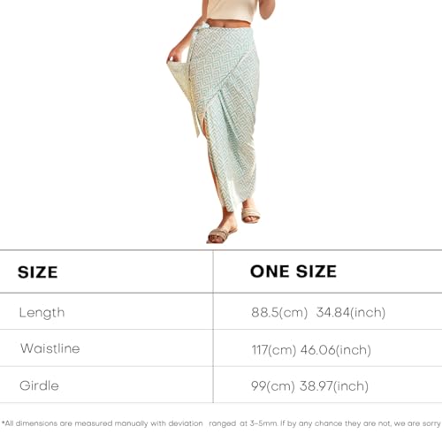 Women's UPF50+ Sun Protection Convertible Dresses Swim Cover Ups Beach Long Skirts Boho Sun Shawl Multi-Way Wrap2