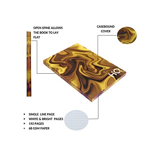 Image of Onyx Case Bound Notebook | A5 (148 x 210 cm) | Single line | 192 pages