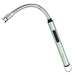 SUPRUS Electric Candle Lighter USB Type C Rechargeable Lighter Steel Shell & Hanging Hook with 360 Flexible Neck(Green)