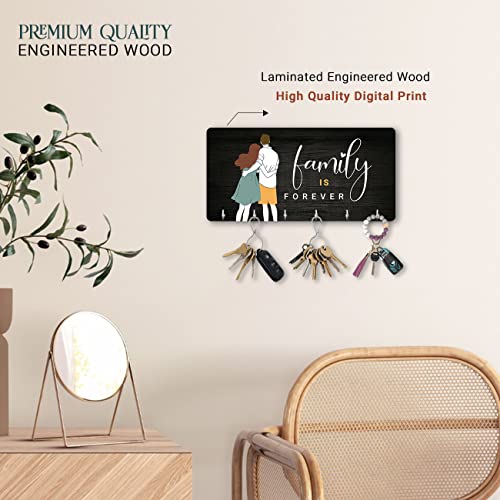 Image of kotart Unique Stylish Modern Wooden Key Holder for Home Decor Living Room Office with Stylish Key Organizer | Designer Wall Decor | Wall Art Decorative Items | Wall Decoration (Hanging 5)