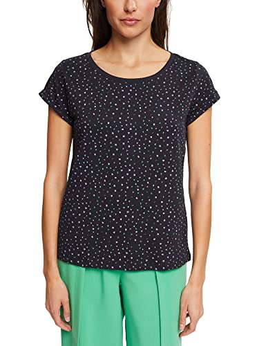 Esprit Damen 992CC1K323 T‑Shirt, 003/BLACK 3, XXS