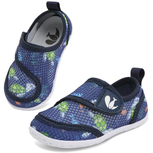 Image of FEETCITY Toddler Water Shoes Boys Girls Swim Shoes Quick Dry Kids Aqua Socks Barefoot for Beach Swimming Pool