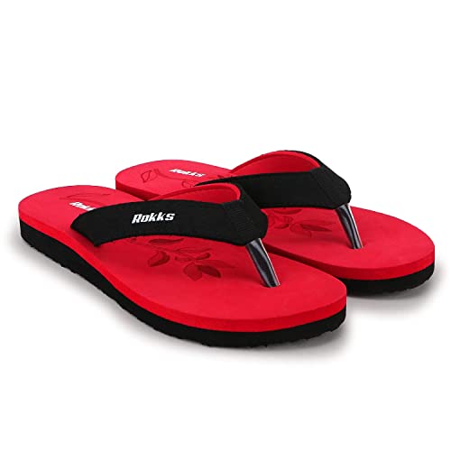 Image of ROKKS Woman's Fashionable Mid-Heel Sandals Flip-Flops Regular Wear Comfortable Slipper for Girls / Ladies(AE-Heel-031)