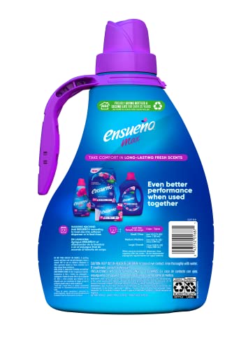 Ensueño - Max Liquid Fabric Softener- With Long-Lasting Freshener And Wrinkle Eliminating Formula, Violet Bouquet Scent - (125 Oz) #TOP1