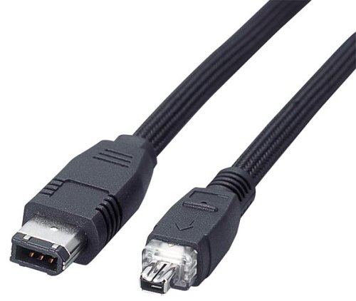 ELECOM Nylon mesh Coated i.Link.DV IEEE1394 Cable [6pin-4pin] Cable 4.5m IE-NB4645 (Japan Import)