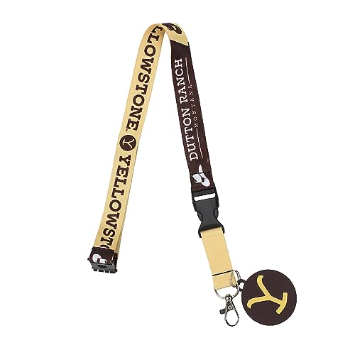 Lanyard Yellowstone Dutton Ranch idéal pour sécuriser votre badge de bureau ou pass festival