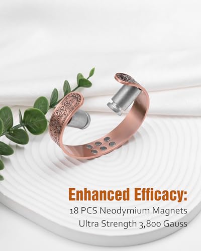 Pulsera magnética de cobre para hombre Jecanori miniatura 3