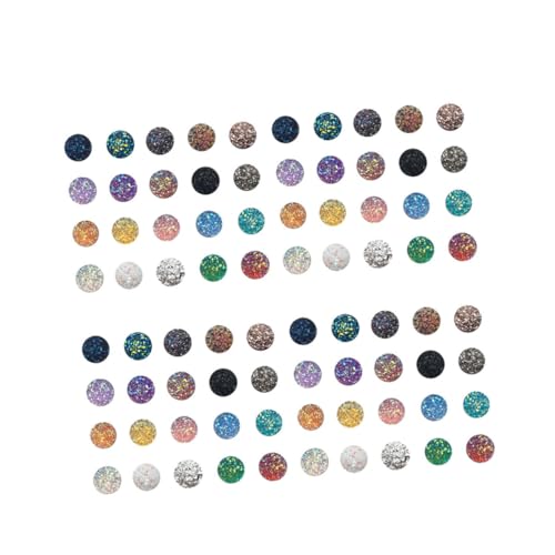 Perles rondes résine iridescentes Tofficu x100 pour bijoux DIY