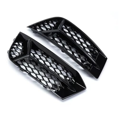 Grilles antibrouillard nid d'abeille Audi A3 avec maillage alvéolé et finitions brillantes