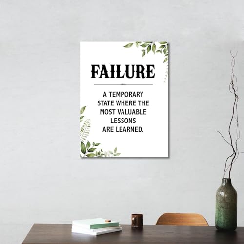Entrepreneur Failure Quotes Wall-Art Motivational Inspirational Poster Print for Office Home Study Room Workplace Success Quotes Decor(Framed,16x24inch(40x60cm)) [3]