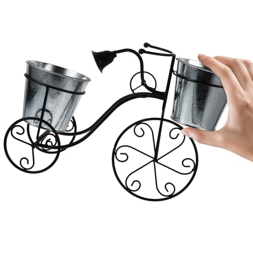 Support de Pot de Fleurs de Vélo Vintage pour Succulentes