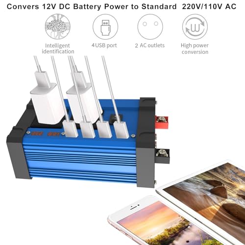 Kit de panel solar 2000W off-grid controlador 30A para uso al aire libre 7