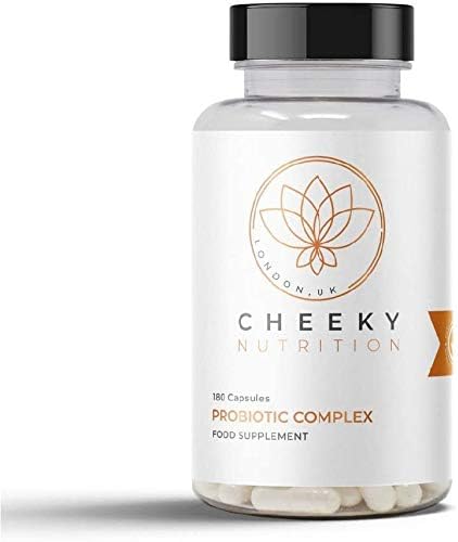 Cheeky Nutrition Probiotic Complex 180 capsules (6 months supply) Premium quality multi-strain probiotic tablet suitable for vegetarians. Made in the UK.