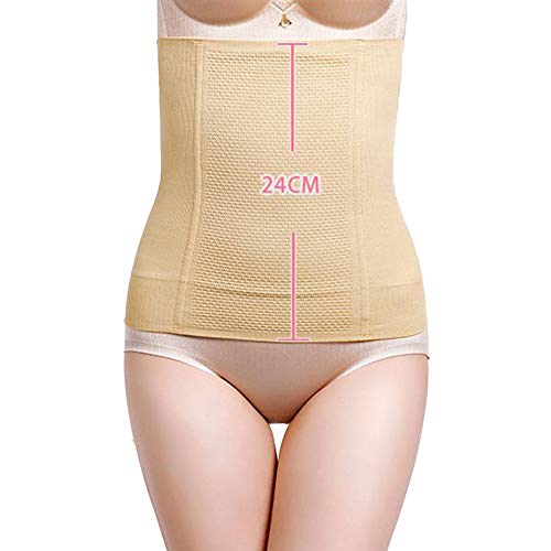 MISSMAO_FASHION2019 Damen Taille Trainer Cincher Korsett Tailenmieder Miedergurt Hohe Taille aus Mikrofasern Body Shape Bauchweg Gürtel Taillenformer Formend Atmungsaktiv Mieder Haut2 XS/S Cover
