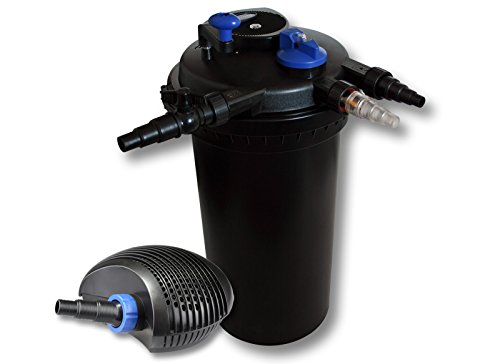 SunSun Kit de filtration de bassin à pression 30000l avec 18W UVC Stérilisateur et 40W éco Pompe