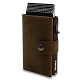 100% PREMIUM LEDER - Das Magic Wallet ist aus hochwertigem weichem Rinds-Leder im Vintage Look und in echter Handarbeit gefertigt. Unsere erstklassigen Gerb- und Nähprozesse gewährleisten ein langlebiges Produkt