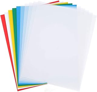 10 Sheet Transfer Paper, 23 x 14cm Carbon Water-Soluble Tracing Copy Paper for Cloth, Canvas and Embroidery (White)