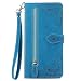 Produktbild LIUZIHAN Hülle für Tecno Spark 20. [Kartenfach] PU Leder Flip Wallet, mit Standfunktion, Schutzhülle handyhüllen für Tecno Spark 20.Blau