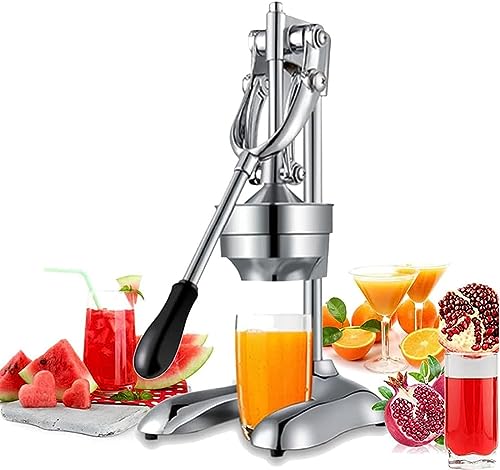 Exprimidor manual de cítricos de grado comercial, prensa de frutas resistente para limón, lima y granada fresca, exprimidor desmontable para uso doméstico y en bares.