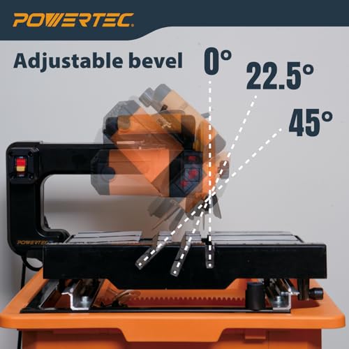 POWERTEC PRO 7-Inch Wet Tile Saw