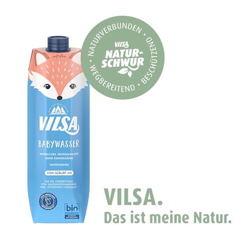 VILSA Babywasser Naturelle Bio, 6 x 1,00 l Tetra Pak – Bild 5