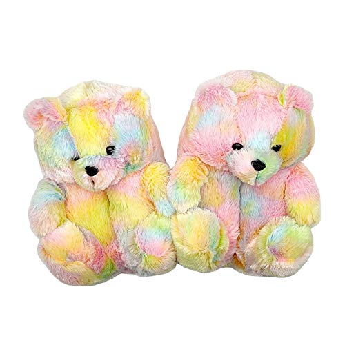 KPII Pantuflas De Peluche, Lindo Teddy Bear Cómodas Suave Pantuflas Cover