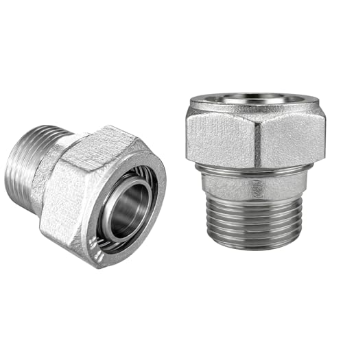 Jingzan Raccordo dritto per tubazioni d'aria, 3/4" x 3/4" maschio NPT, raccordi placcati in ottone nichelato per sistemi di tubazioni dell'aria compressa garage (confezione da 2) Jingzan Raccordo dritto per tubazioni d'aria, 3/4" x 3/4" maschio NPT, raccordi placcati in ottone nichelato per sistemi di tubazioni dell'aria compressa garage (confezione da 2)