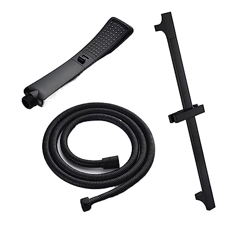 Pommeau de douche cascade noir haute pression avec filtre anti-calcaire économique