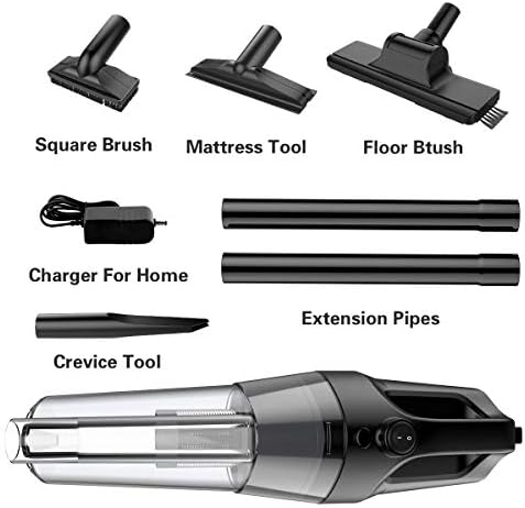 SOWTECH Cordless Vacuum Cleaner, Double Cyclonic Suction Rechargeable Stick Handheld Vacuum Cleaner Multifunctional 9 in 1 Stick Handheld Vacuum for Home, Hard Floor, Carpet, Car-118-A2