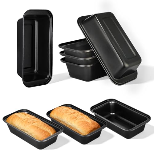 tchrules Bread Pan Set, Non-Stick 9×5 Loaf Pans for Baking
