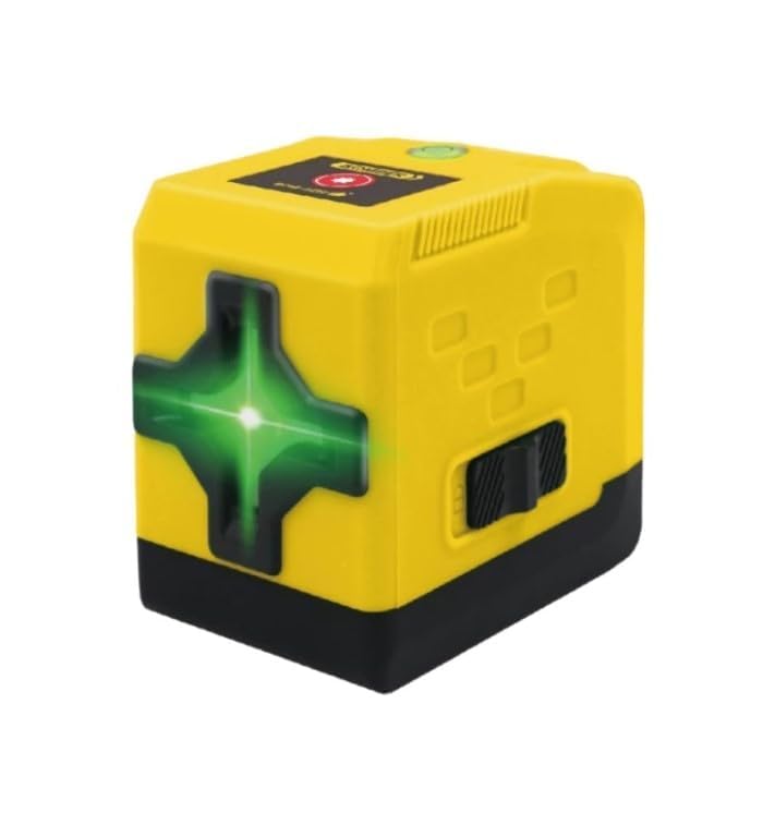 HELLARO Self-Leveling Cross Line Laser Level 100ft Horizontal and Vertical Cross-Line Red Beam Lazer Leveler tool for Indoor Construction, 360° Rotation, Carrying Pouch Included (Yellow)-image-39