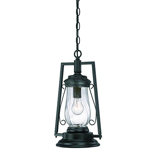 Acclaim 3496Bk Kero Collection 1-Light Outdoor Light Fixture Hanging Lantern, Matte Black #TOP1