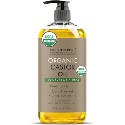 Organic Castor Oil for Hair Growth (8 Fl Oz)