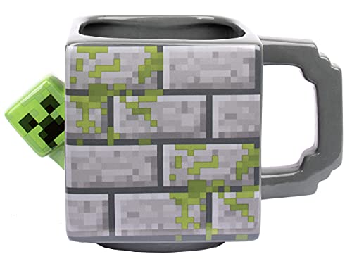 Minecraft - Taza Taza de Cerámica - Capacidad de 650 ml - Taza del Creeper - Taza de Café -...