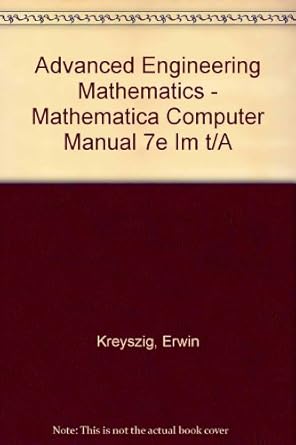 Advanced Engineering Mathematics - Mathematica Computer Manual 7e Im T ...